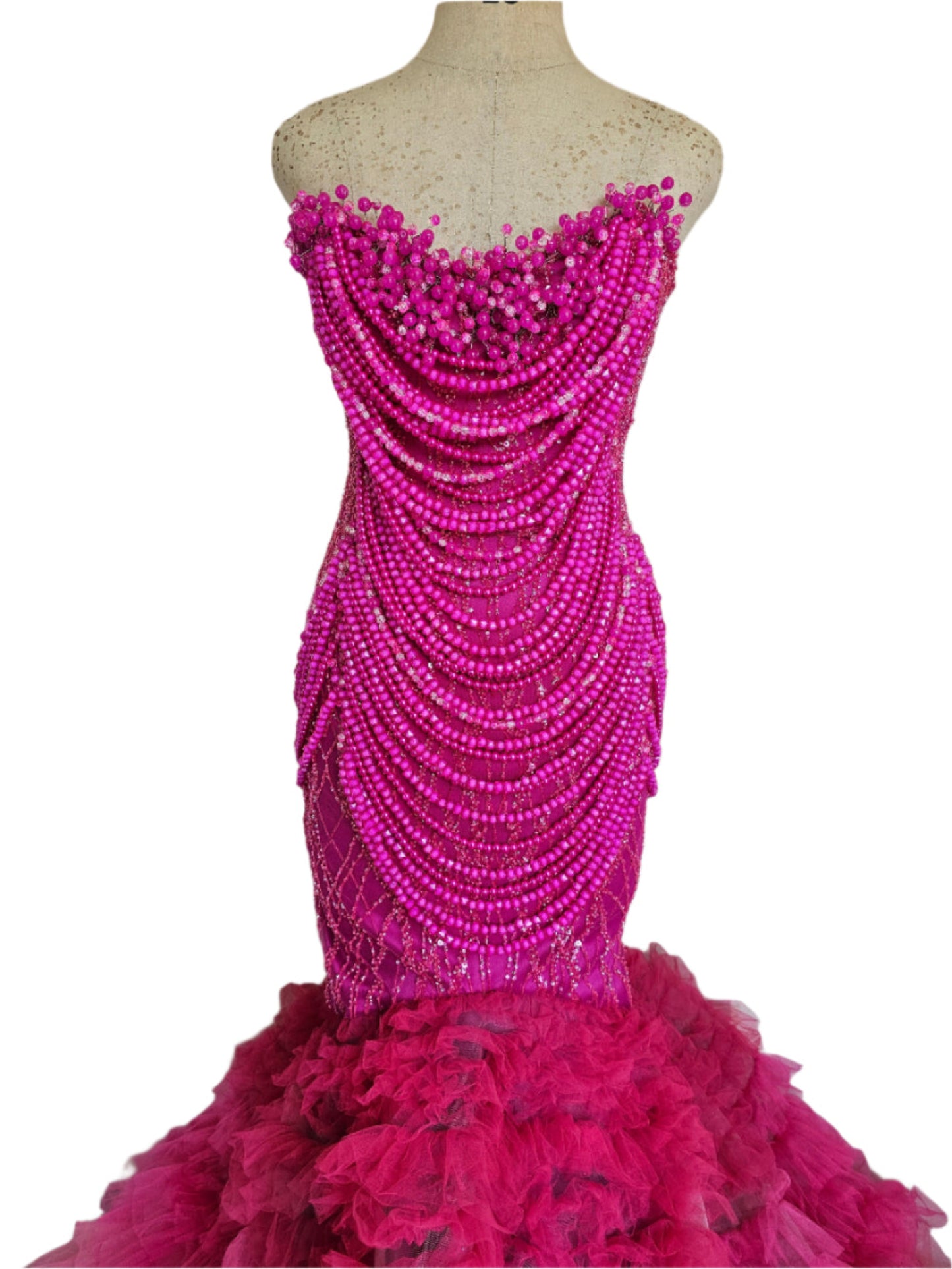 Laryne Jefferies Hot pink sunset fishtail