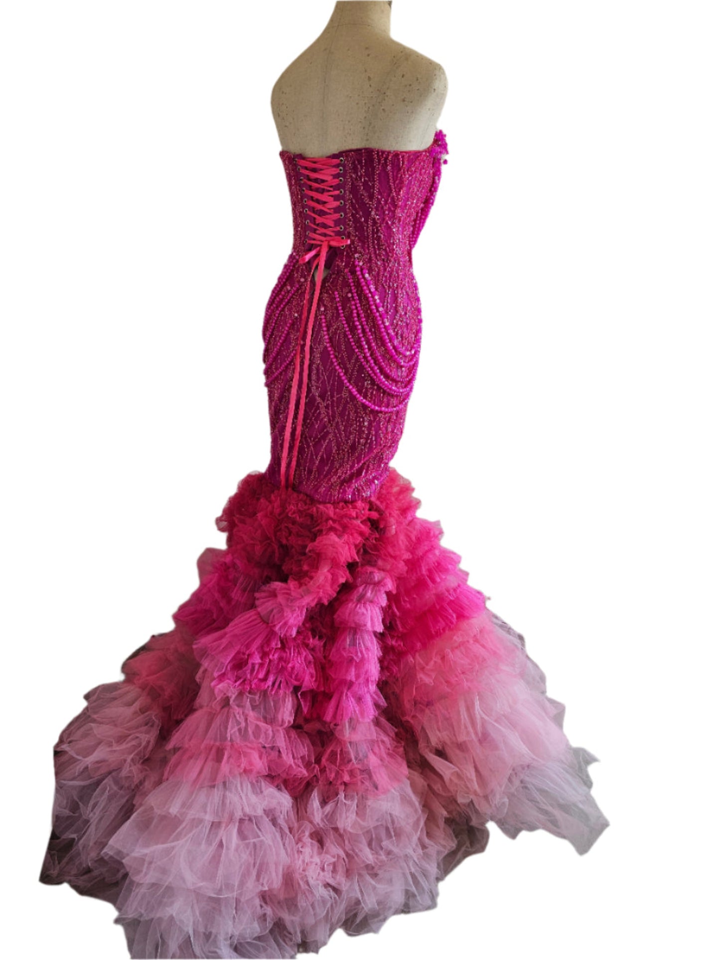 Laryne Jefferies Hot pink sunset fishtail