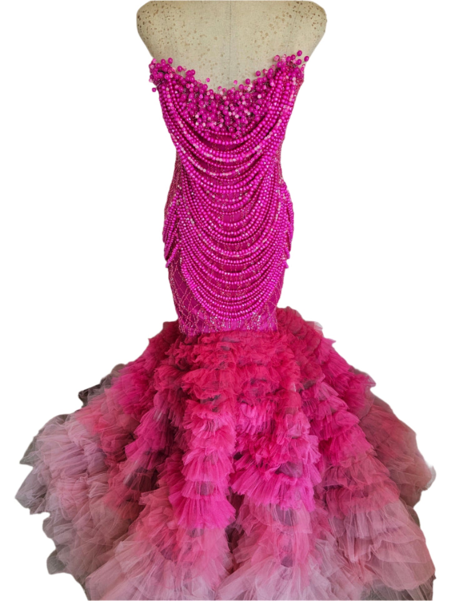 Laryne Jefferies Hot pink sunset fishtail